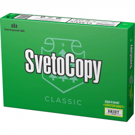 Бумага офисная А4, 80г/м2, 500л, марка С, SVETOCOPY CLASSIC, Россия, 146%(CIE)