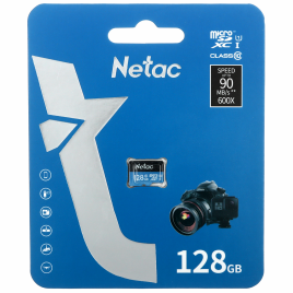 Карта памяти Netac microSDXC 128 ГБ [NT02P500STN-128G-S]