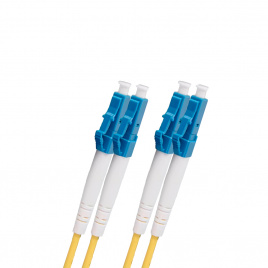 Патчкорд оптический  PC-2SM3.0-LC/U-LC/U-1 (SM, duplex, 3.0мм, G.657.A1, LC/UPC - LC/UPC 1 метр) 