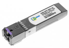 Модуль SFP оптический, дальность до 20 км (14dB), 1550нм, индустриальный