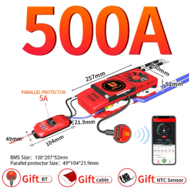 BMS LiFePO4 16S 48V 500A симметрия