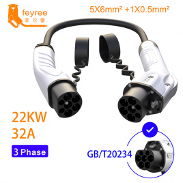 Адаптер для зарядного кабеля для электромобиля FEYREE T2to CB/T Cable