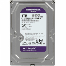 Жесткий диск WD Purple WD10PURZ, 1ТБ, HDD, SATA III, 3.5"