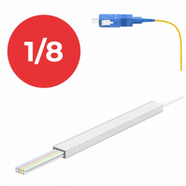 Maxonice MN-PS108SU PLC 1x8 steel tube 0,9mm 1m G657 cплиттер SC(UPC)