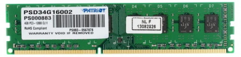 Оперативная память Patriot Signature [PSD34G16002] 4 ГБ фото 2